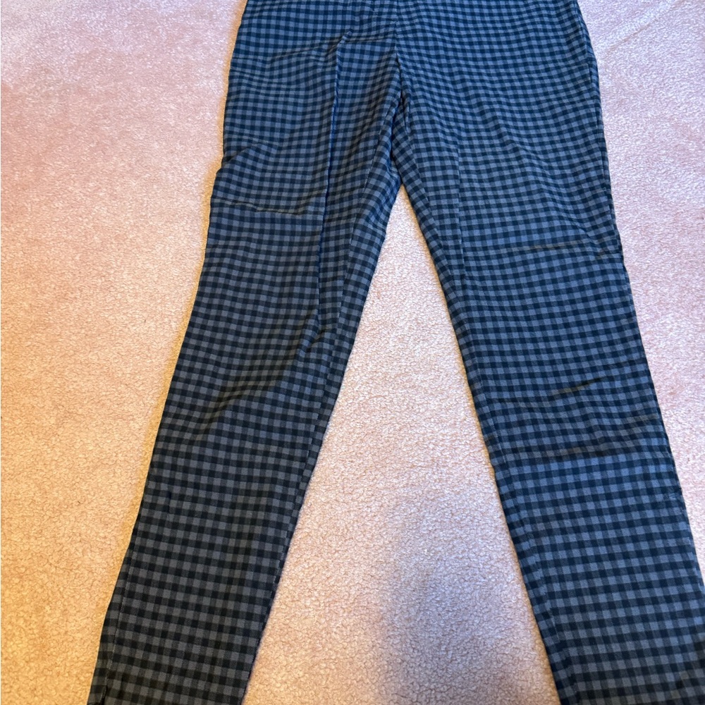 Maurices Black and Gray Checkered Ankle Pants